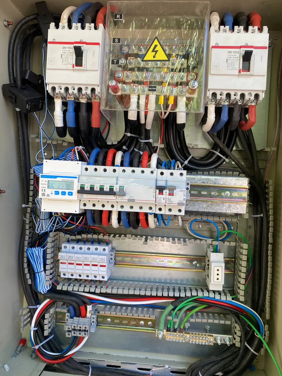 Tablero del sistema fotovoltaico Lago Rapel